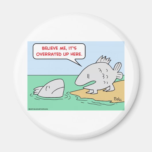 vis, evolutie, overschat magneet (Voorkant)