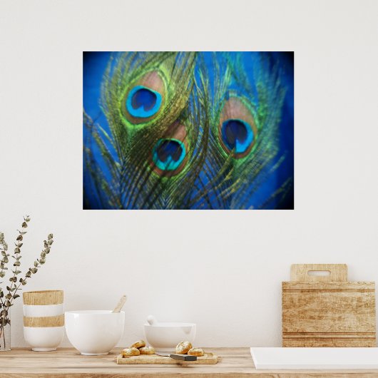 Vis Eye Peacock still Life Poster (Keuken)