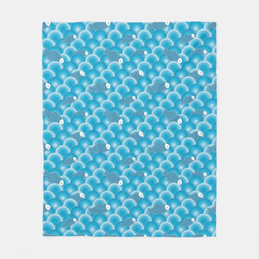 vis fleece deken (Voorkant)