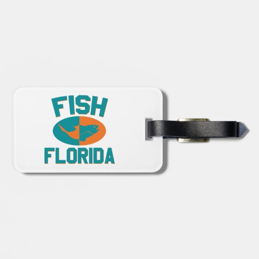 Vis Florida Kleuren Bagagelabel (Achterkant horizontaal)