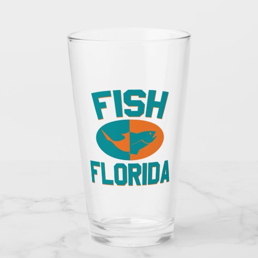 Vis Florida Kleuren Glas (Voorkant)
