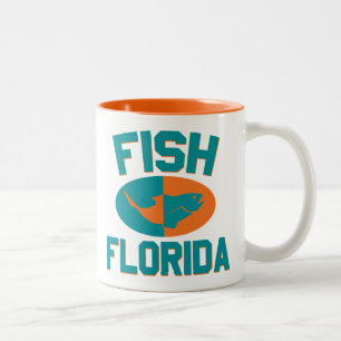 Vis Florida Kleuren Tweekleurige Koffiemok