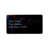 Vis - Fractale kunst Etiket (Voorkant)