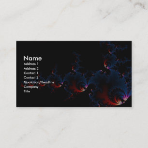 Vis - Fractale kunst Visitekaartje