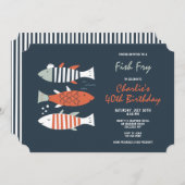 Vis Frituren Feestje Kaart (Voorkant / Achterkant)