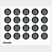Vis Frituren Kleding Vis Frituren Bemanning Ronde Sticker (Vel)