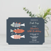 Vis Frituur Feestje Kaart (Staand voorkant)