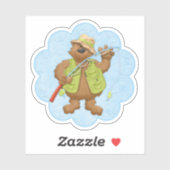 Vis gaan Beer Vader Uitknip Sticker Decal (Vel)