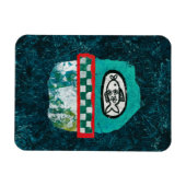 Vis gaat naar koelkastmagneet magneet (Horizontaal)