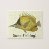  vis, gele tropische zalm Longirostris Legpuzzel (Horizontaal)