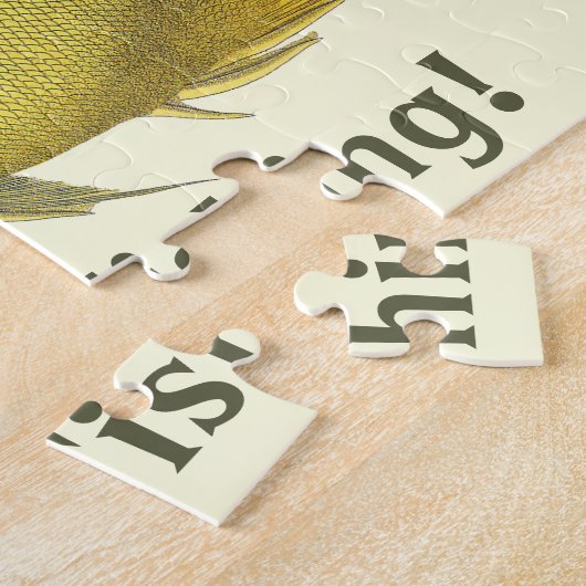  vis, gele tropische zalm Longirostris Legpuzzel (Zijkant)