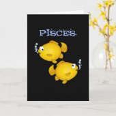 Vis gelukkige verjaardag Vissenkaart Kaart (Gele Bloem)