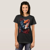 Vis geschenk, grappig vis geschenk, vissen of ik g t-shirt (Voorkant volledig)