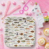 Vis Gevist verjaardagsfeestje Papieren Bordje (Feest)