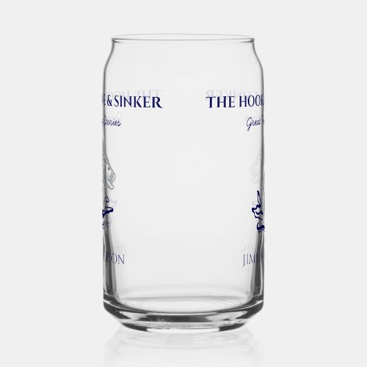 Vis Gevist Visser Drinkware Can Bierglas Blikvorm Glas (Rechts)