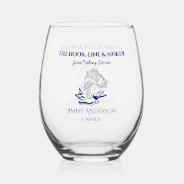 Vis Gevist Visser Drinkware Cocktail Wijnglas Zonder Voet