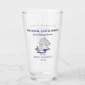 Vis Gevist Visser Drinkware Pint Bierglas Glas (Achterkant)