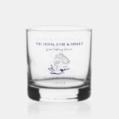 Vis Gevist Visser Drinkware Rocks Whisky Glas (Achterkant)