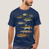 Vis Gevist Walleye Crappie Sunfish Forel Bass T-shirt (Voorkant)
