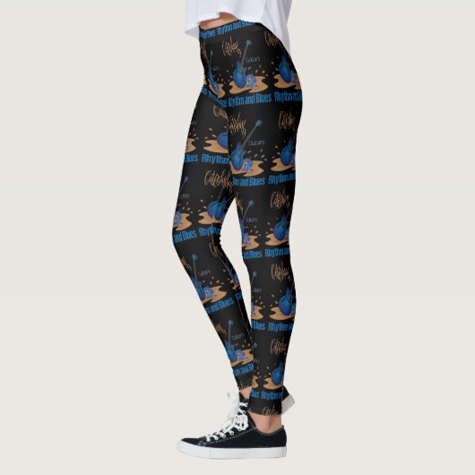 Vis, gitaren, Rhythm en Blues, R&B Vrouwen Leggings (Links)