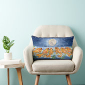 Vis Goldfish Moon Night Time Designer Pillow Kussen (Stoel)