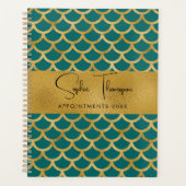 Vis goud gouden schil nieuw jaar planner (Voorkant)