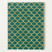 Vis goud gouden schil nieuw jaar planner (Achterkant)