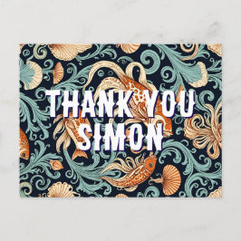 vis goudvis illustratie bedankkaart briefkaart