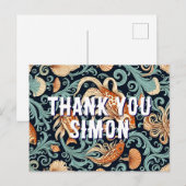 vis goudvis illustratie dank je wel Postkaart (Voorkant / Achterkant)