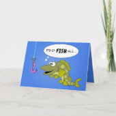 Vis Grappige Verjaardag voor Visser Oudere Man Kaart (Voorkant)