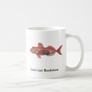 Vis - Gurnard Bookstore-demonstratie met scherp-Be Koffiemok