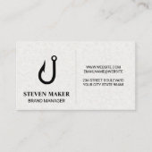 Vis Haak Logo | Bootvaart Visitekaartje (Voorkant)