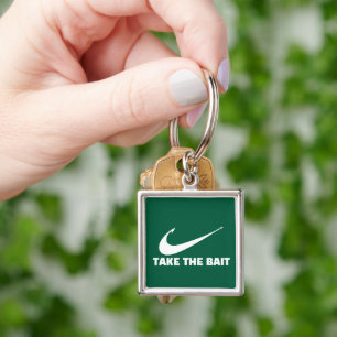 Vis Haak-Visser Core-Neem de Lok-Groen Sleutelhanger