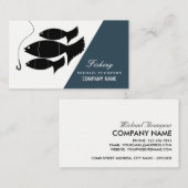 Vis & haak, vissers, Gevist en horsmakreel Visitekaartje (Voorkant / Achterkant)