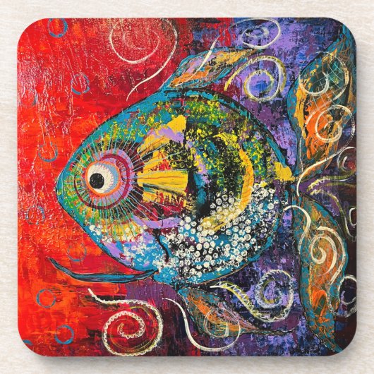 Vis Hard plastiek onderzetter set (Voorkant)