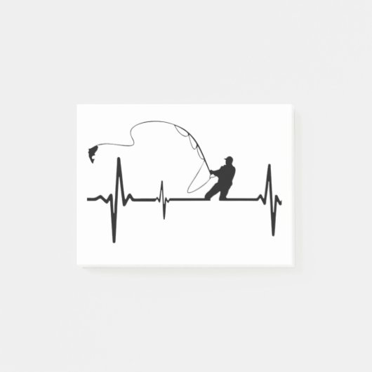 Vis hartslag vissen grappig geweldige in de buiten post-it® notes (Voorkant)