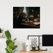 Vis heeft een diner poster (Thuiskantoor)