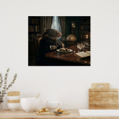 Vis heeft een diner poster (Keuken)