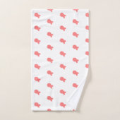 Vis Herhaal Kids Baby Witte Bad Handdoek Set (Handdoek)