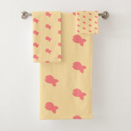 Vis Herhaling Kinderen Baby Bad Handdoek Set