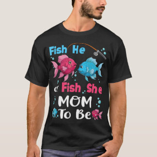 Vis Hij of Vis Zij Geslacht Onthullen Familie Matc T-shirt