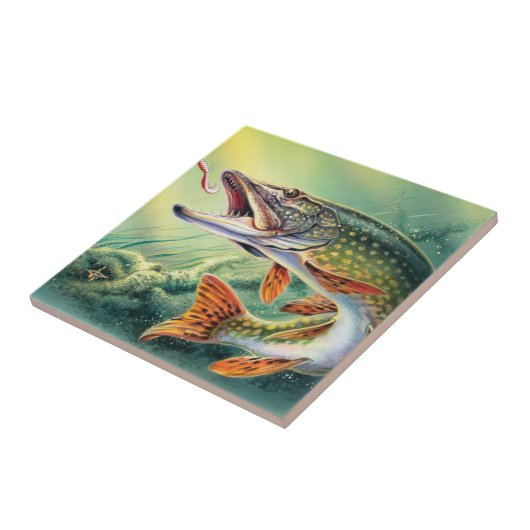  vis home decor tegel tegeltje (Zijkant)