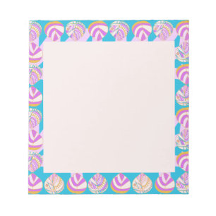 Vis hoofd bladeren Lila goud turquoise Notitieblok