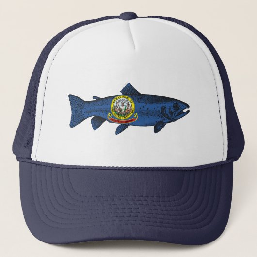 Vis Idaho forel Trucker Pet (Voorkant)