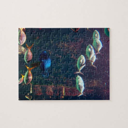 Vis in Aquarium Legpuzzel (Horizontaal)