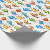 Vis in bubbels cadeaupapier (Hoek)