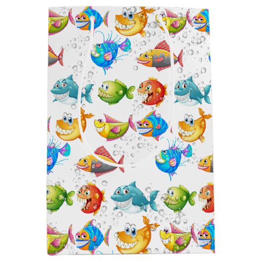 Vis in bubbels medium cadeauzakje (Voorkant)