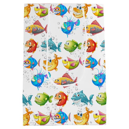 Vis in bubbels medium cadeauzakje (Achterkant)