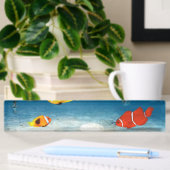 vis in de oceaan naambordje