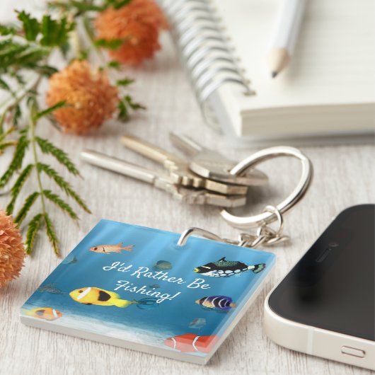 vis in de oceaan sleutelhanger (Voorkant Rechts)